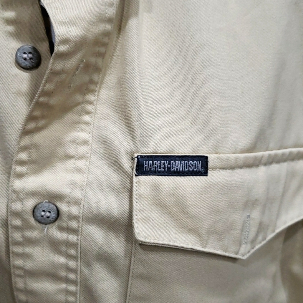 Harley-Davidson garage button down shirt - Picture 2 of 9